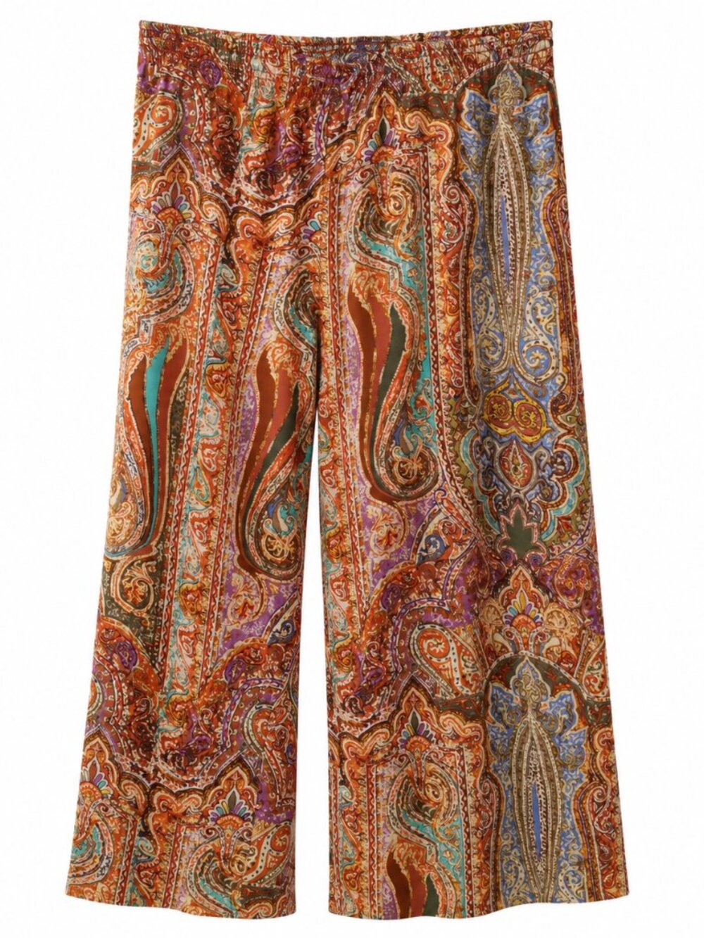 Lauren Ralph Lauren Paisley Soft and Cozy Wide Leg Pants Size 16